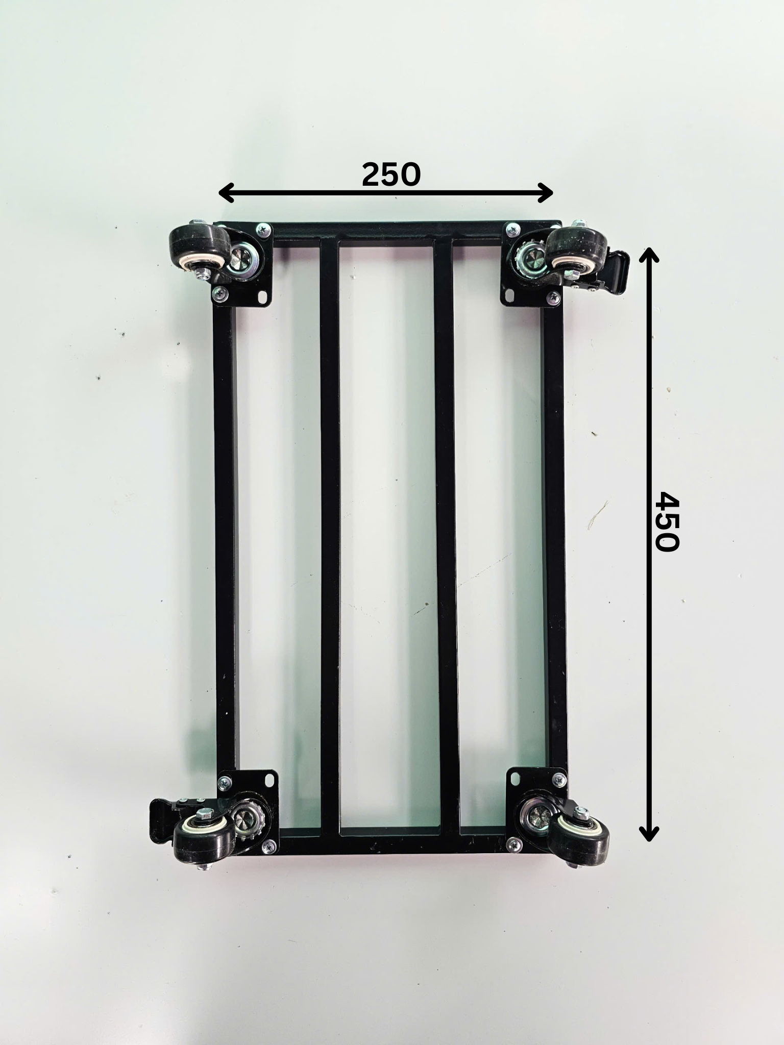 Đế Lót Chậu Composite Hình Chữ Nhật Có Bánh Xe