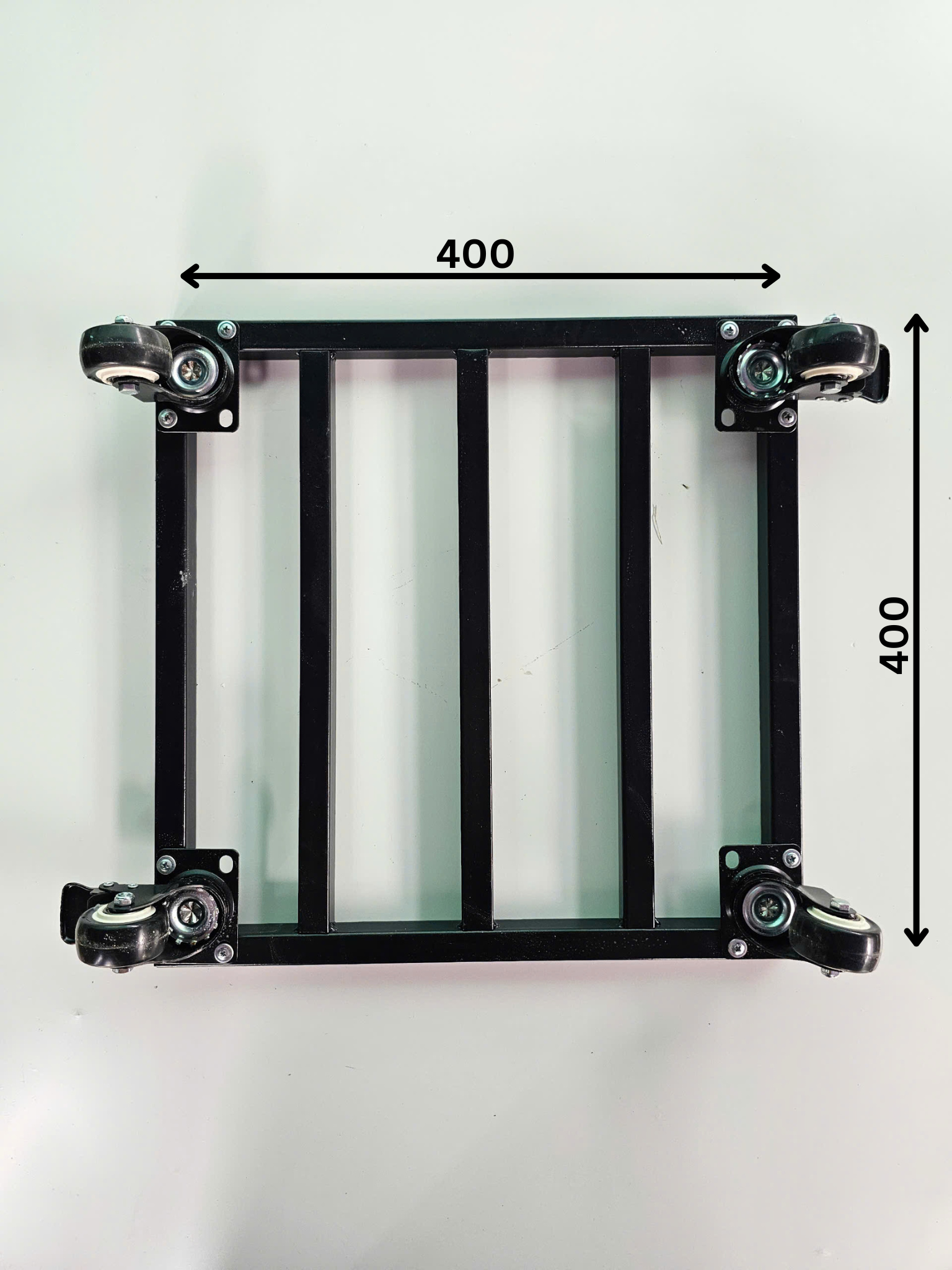 Đế Lót Chậu Composite Hình Vuông Có Bánh Xe