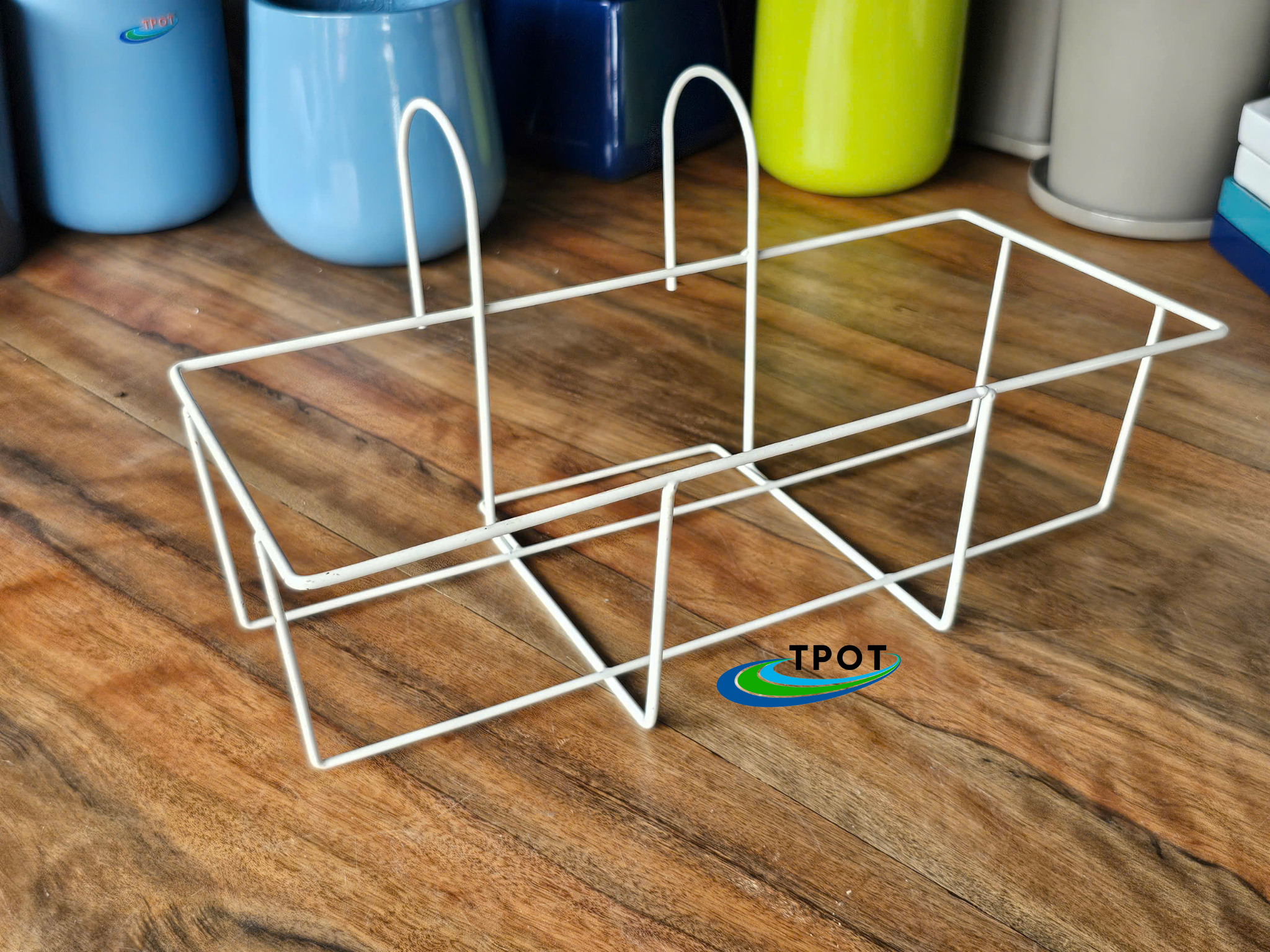 Giỏ Chữ Nhật Treo Chậu Composite