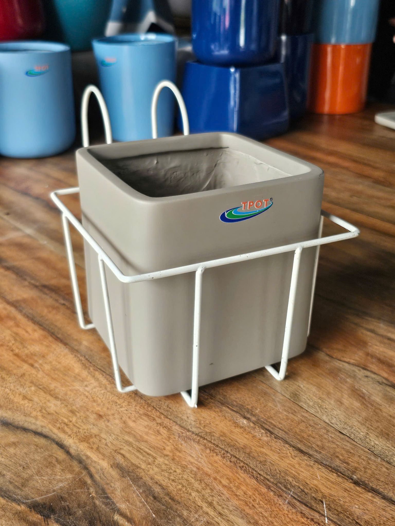 Giỏ Vuông Treo Chậu Composite