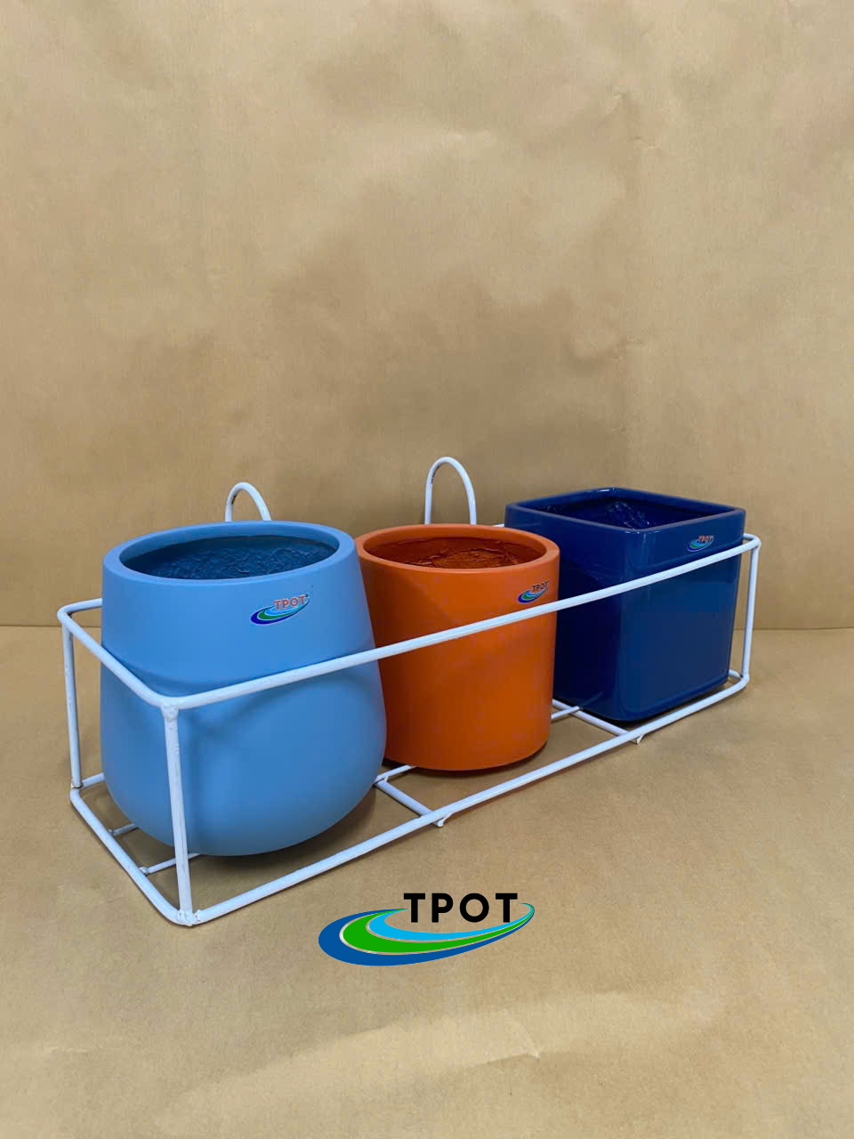 Giỏ Chữ Nhật Treo Chậu Composite