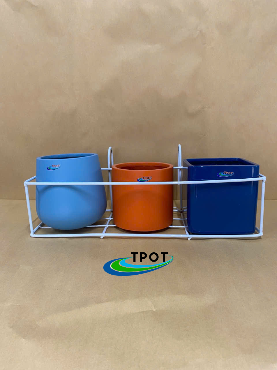 Giỏ Chữ Nhật Treo Chậu Composite