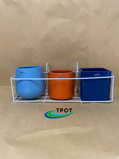 Giỏ Chữ Nhật Treo Chậu Composite