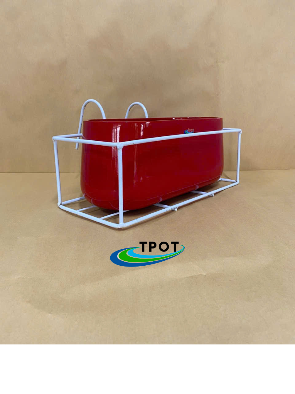 Giỏ Chữ Nhật Treo Chậu Composite