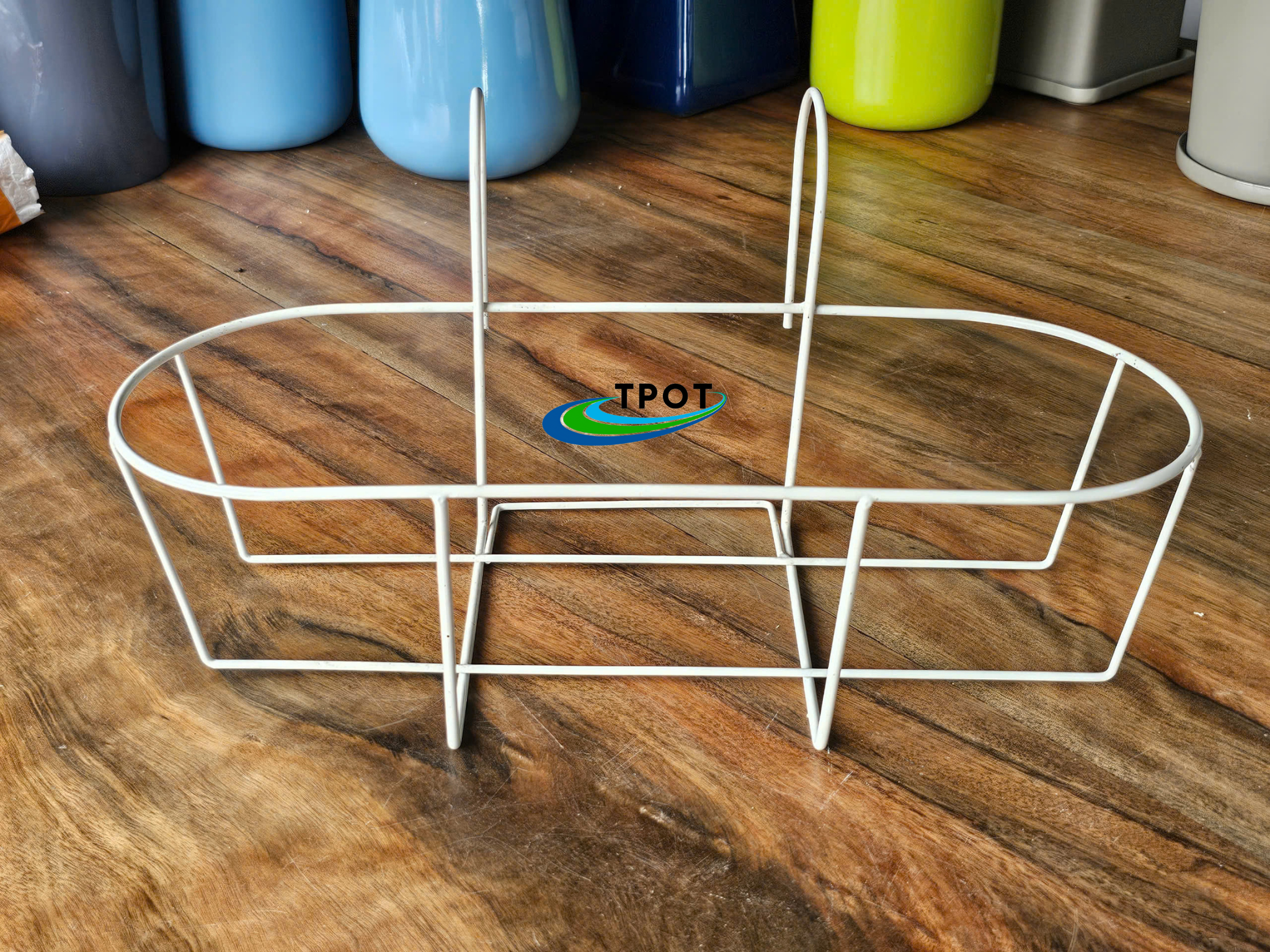 Giỏ Chữ Nhật Góc Tròn Treo Chậu Composite